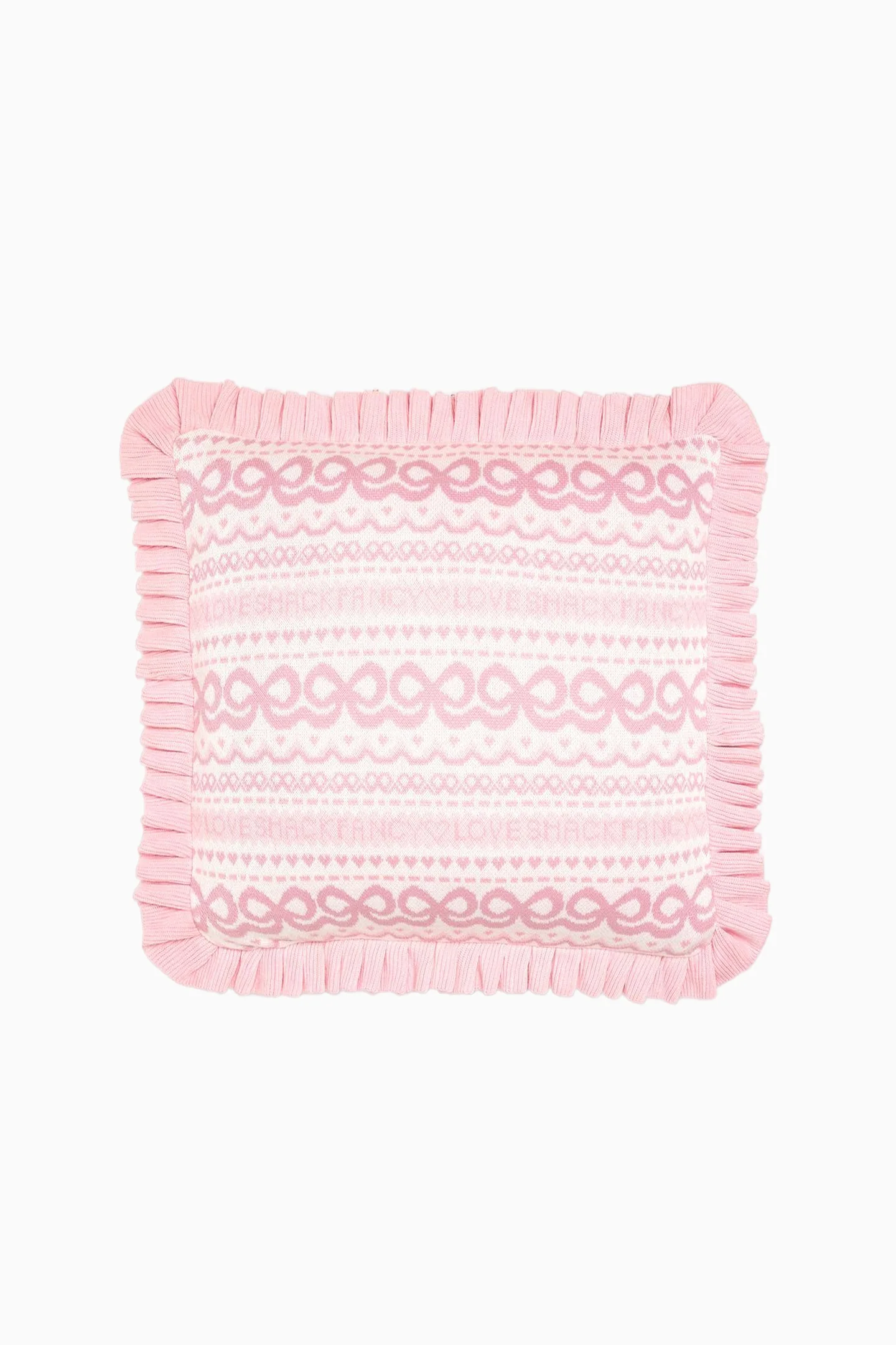 Fair-Isle-Jacquard-Strickkissen Fair-Isle-Jacquard-Strickkissen