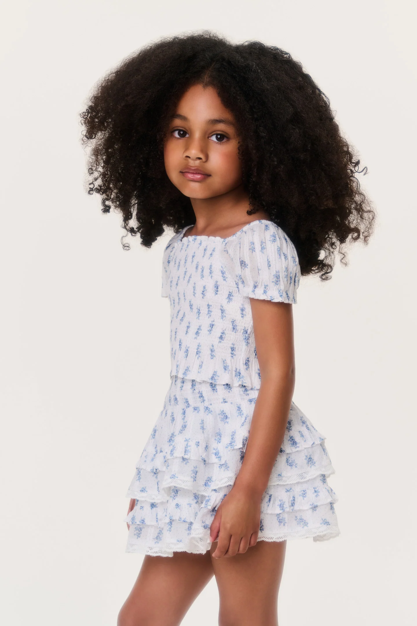 Kleines Mädchen Indigo Wolke Fabielle Top