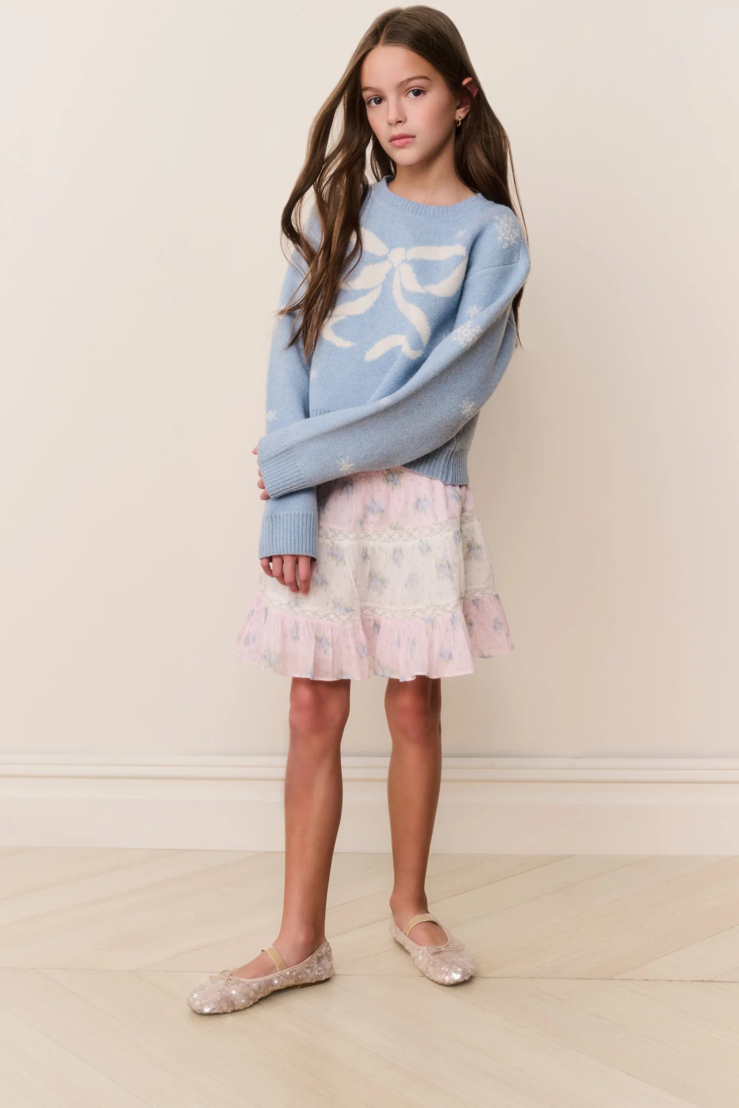 Tween Mintley Wolle Pullover
