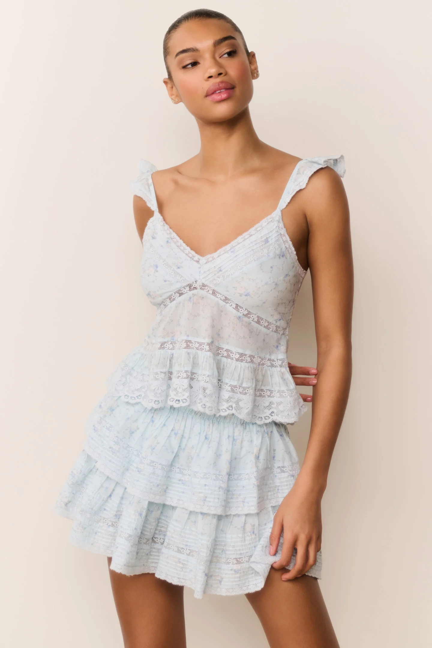 Lainie Floral-Baumwolltop