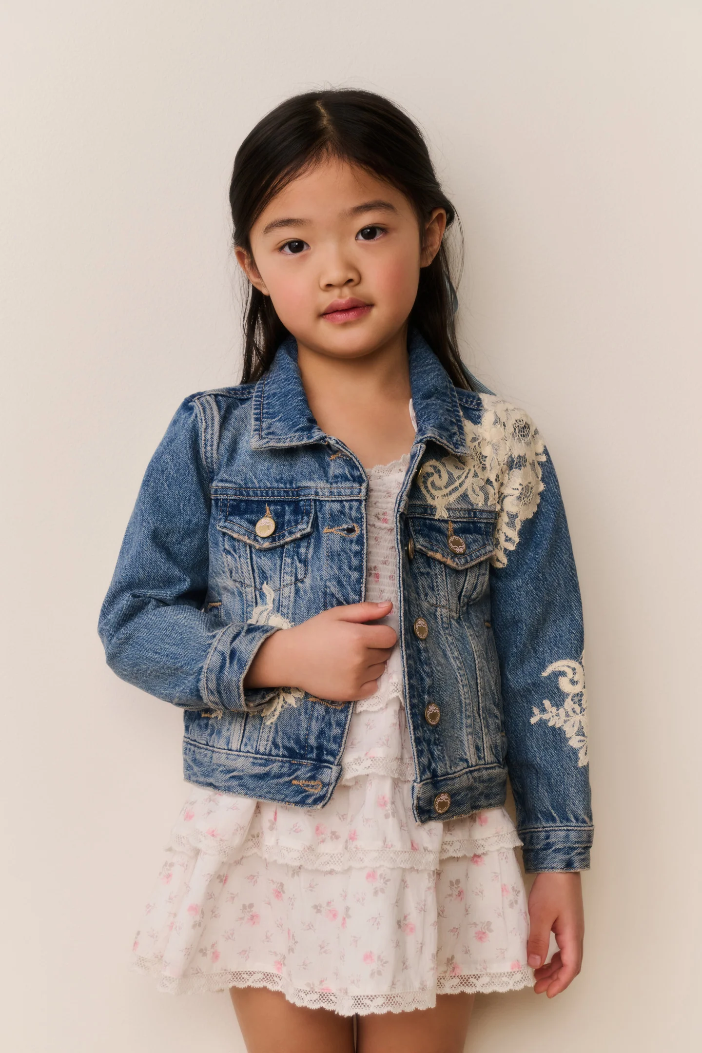 Kleines Mädchen Lavina Denimjacke