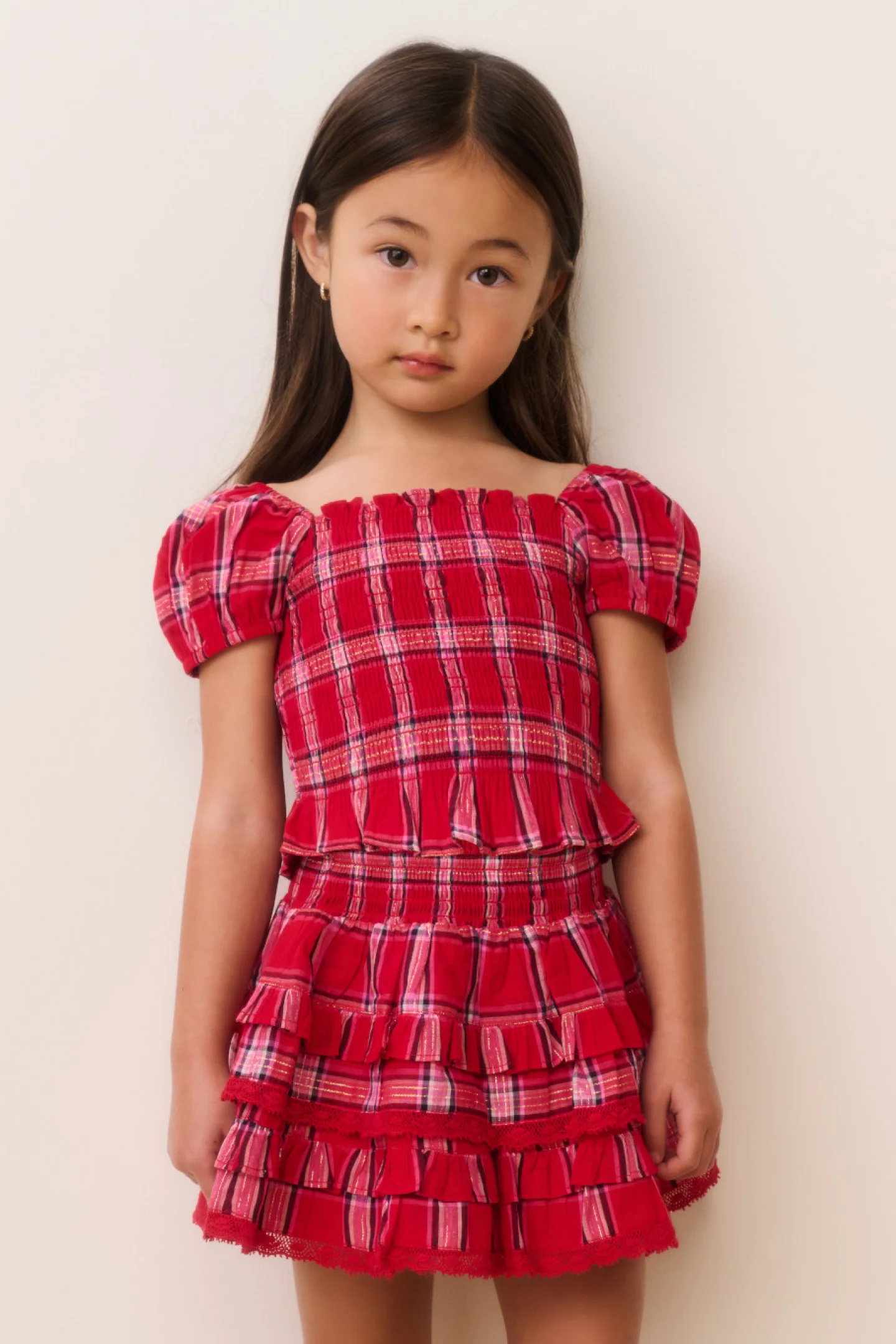 Kleines Mädchen Fabielle Tartan Top