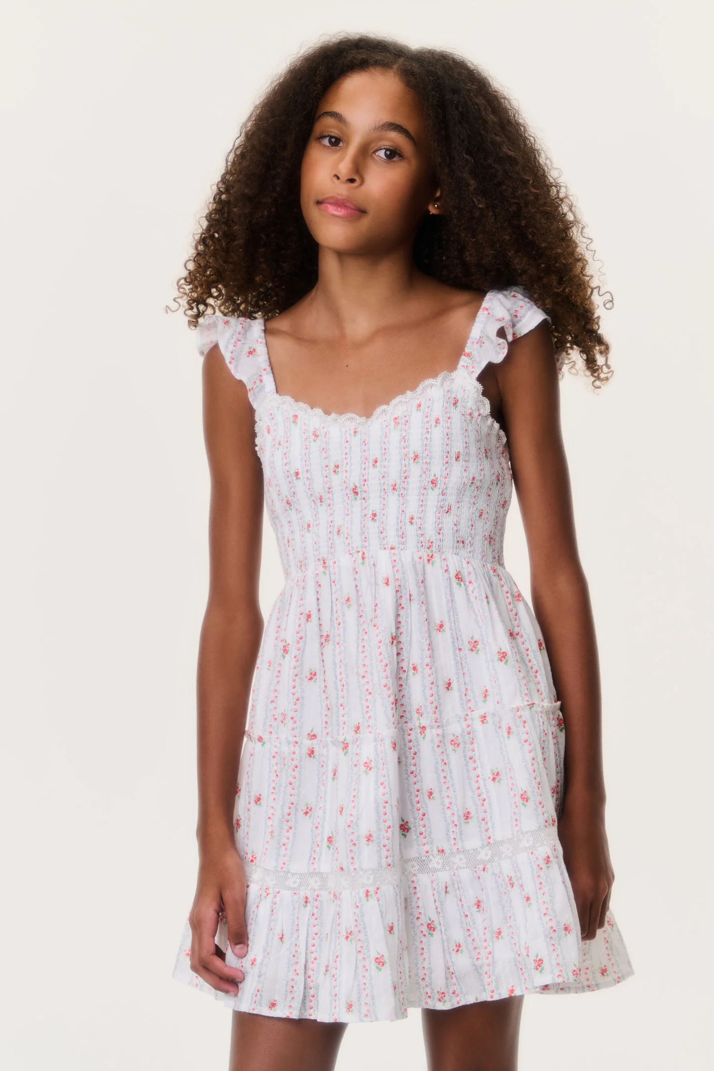 Tween Cherry Stripe Avenora Kleid