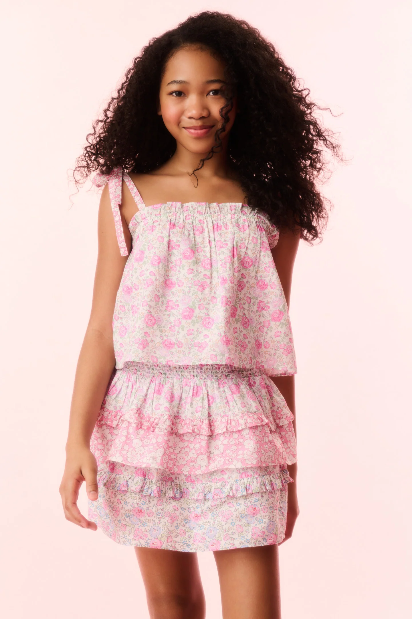 Mädchen Fiorella Liberty-Stoff Top