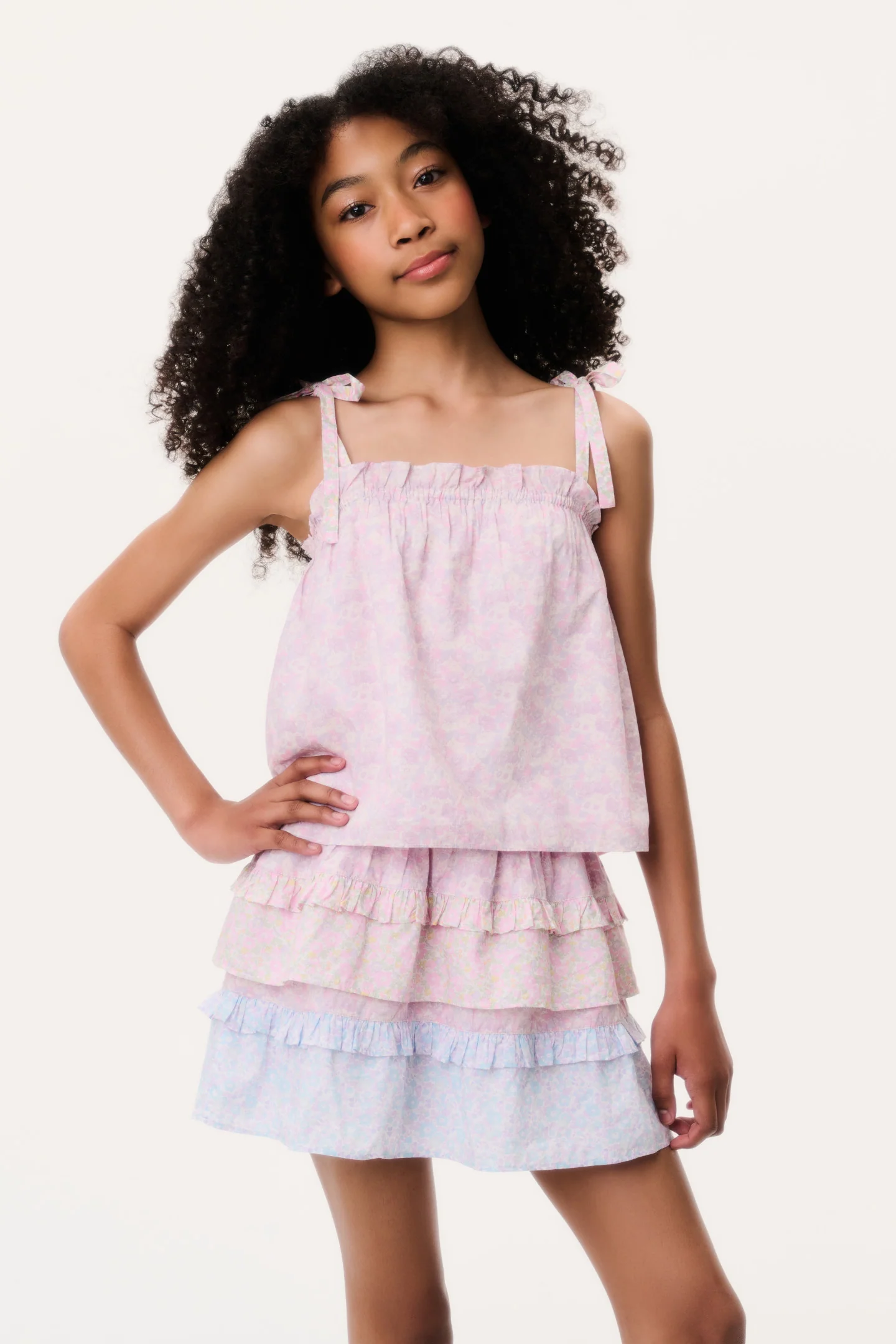 Hergestellt mit Liberty-Stoffen Tween Fiorella Top