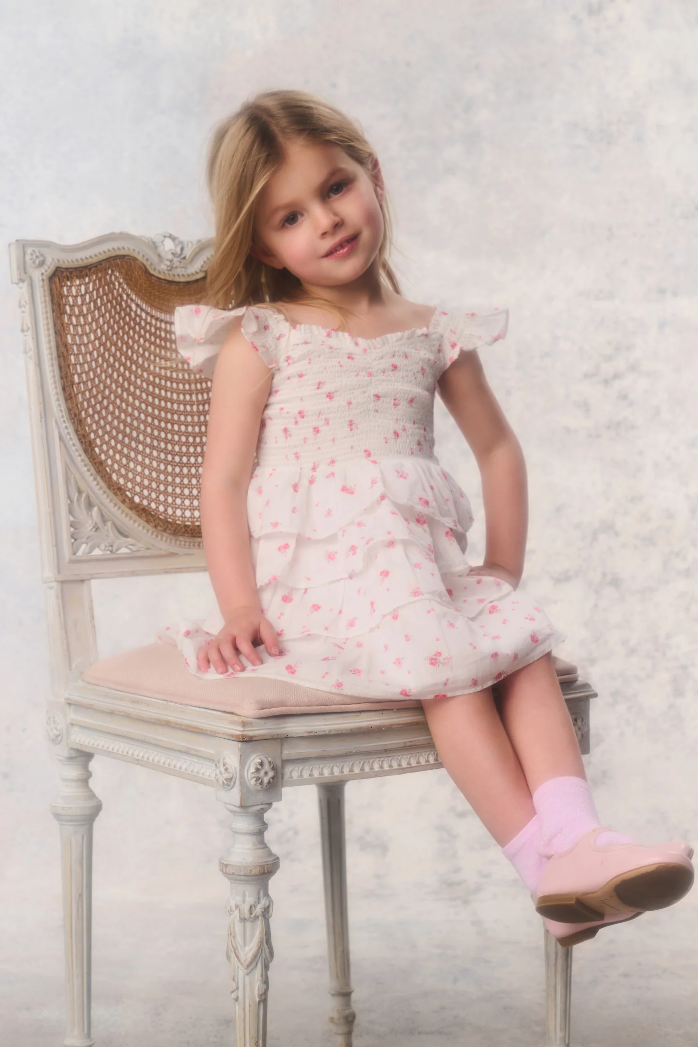 Kleines Mädchen Re-Edition Linoette Mini-Kleid