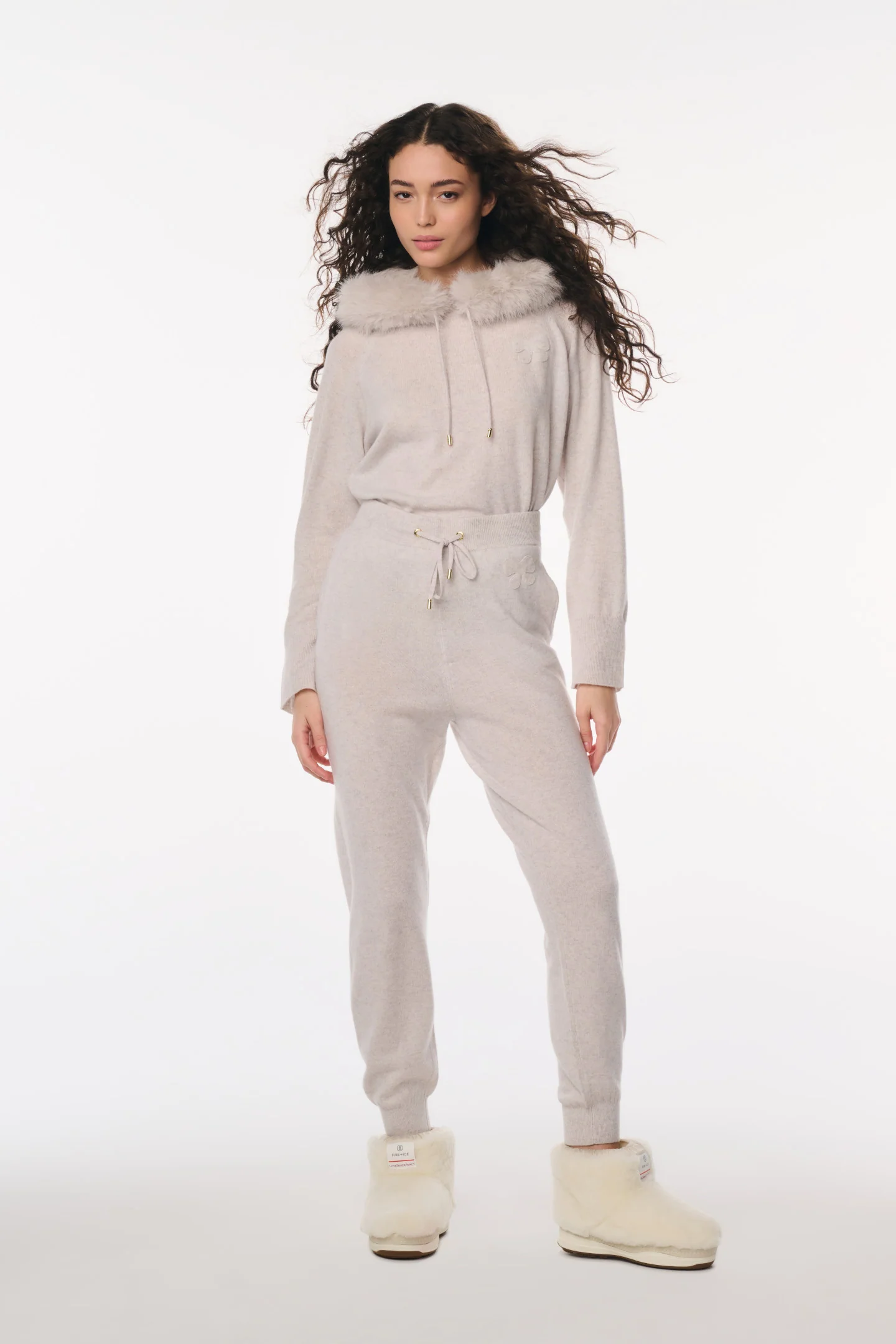 LoveShackFancy x MAX&MOI Bolo Wolle-Seide Jogger