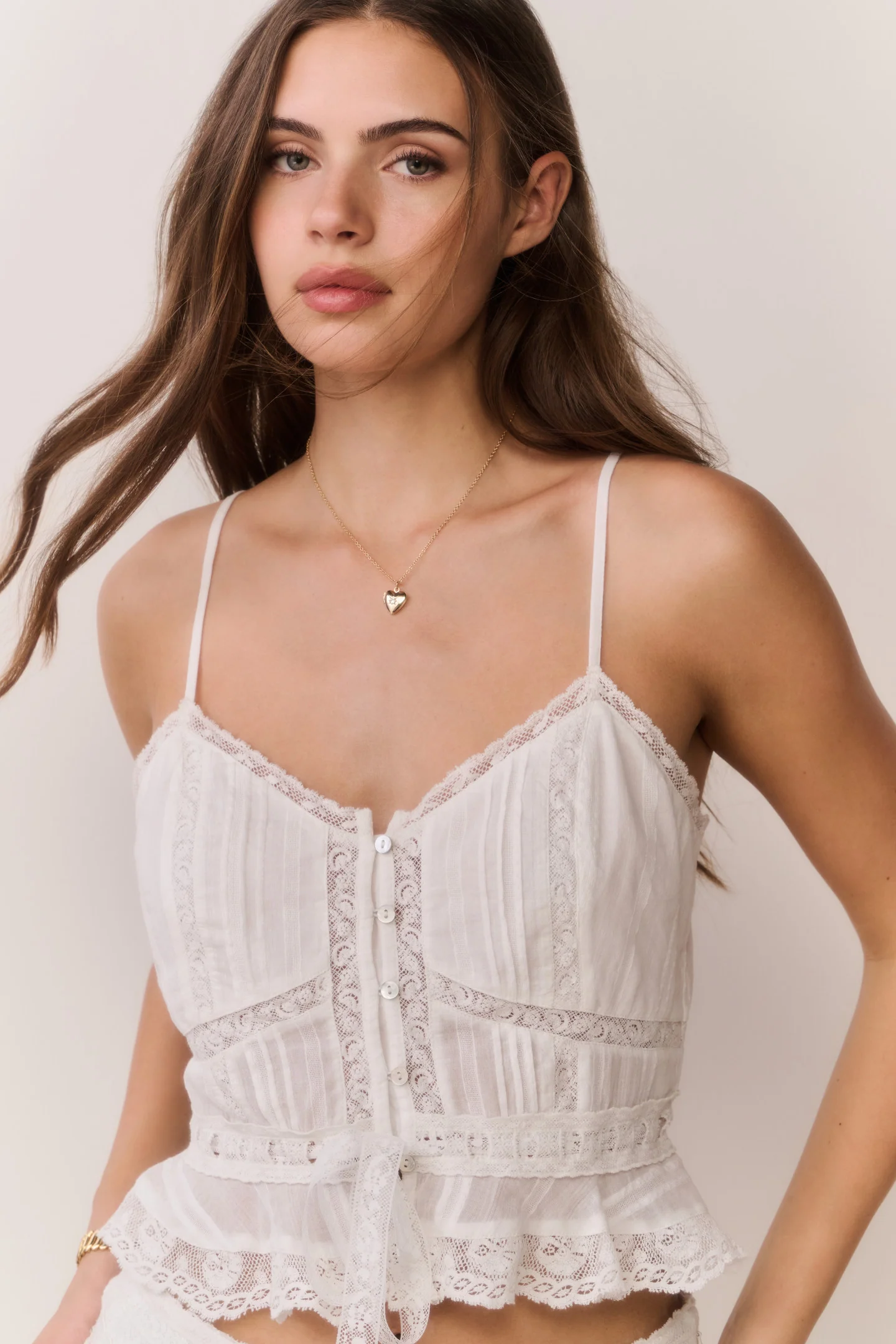 Avra Baumwoll-Victorian-Top