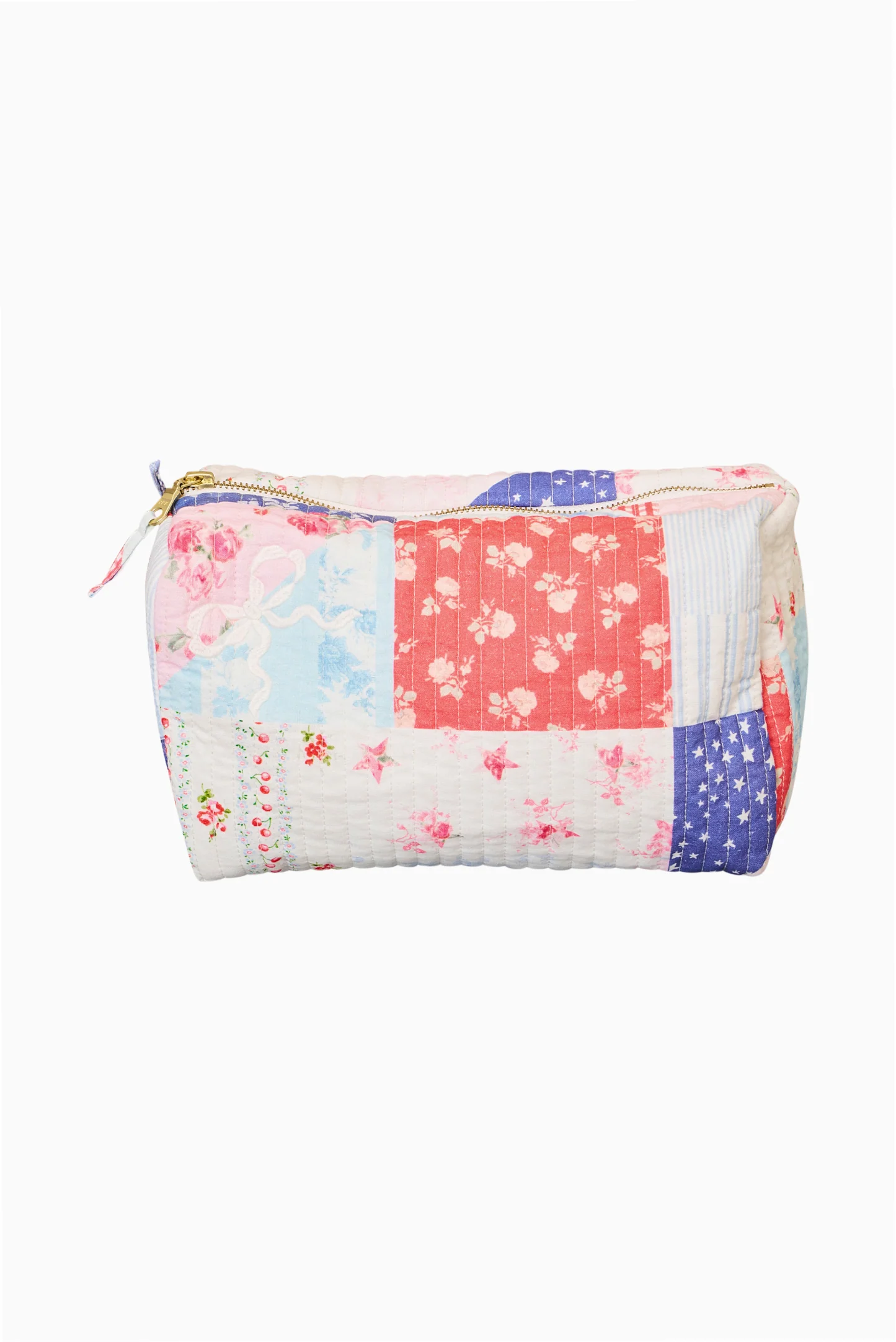 Octavia Patchwork-Print Kosmetiktasche