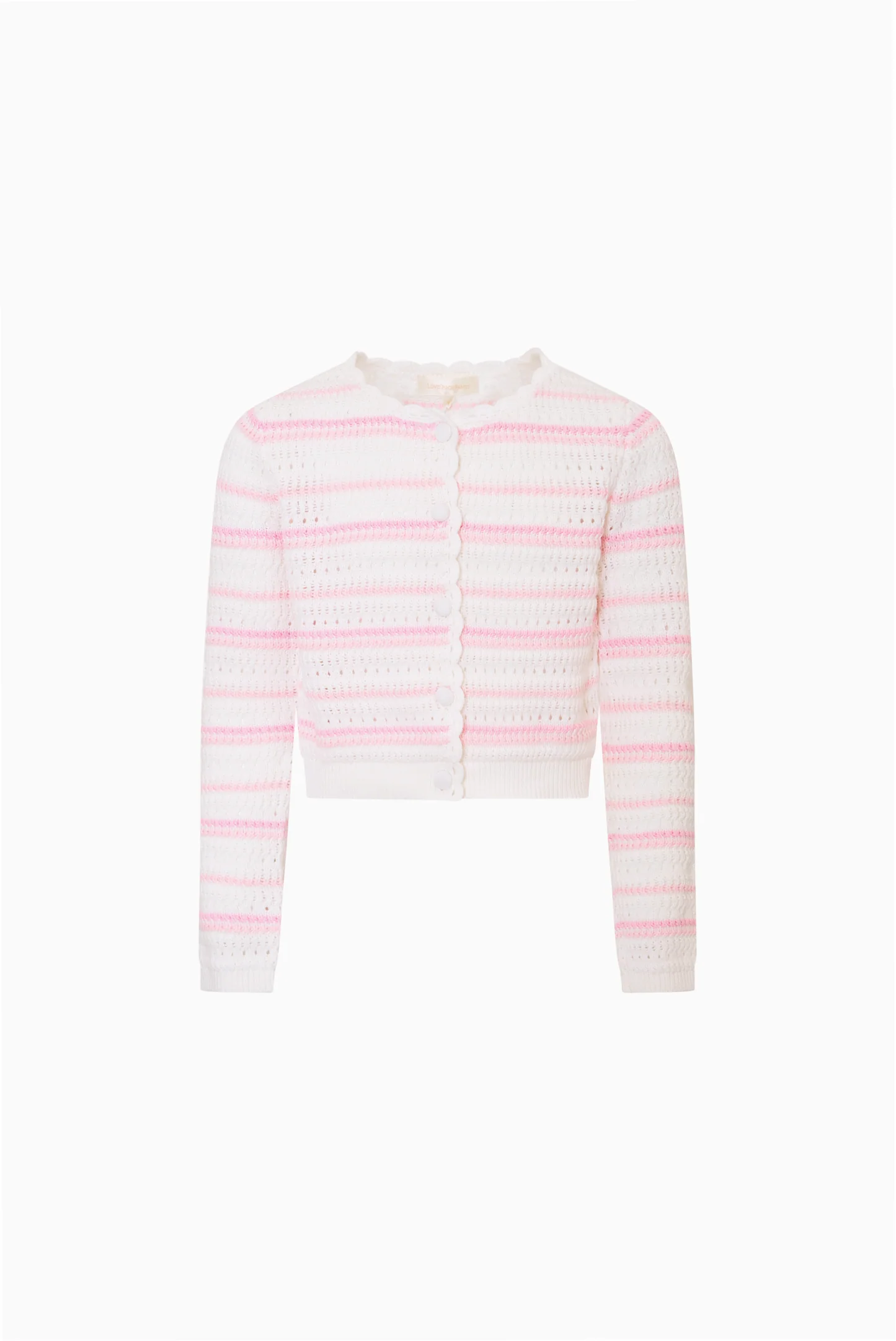 Tween Amarilly Strickjacke mit Spitzenmuster