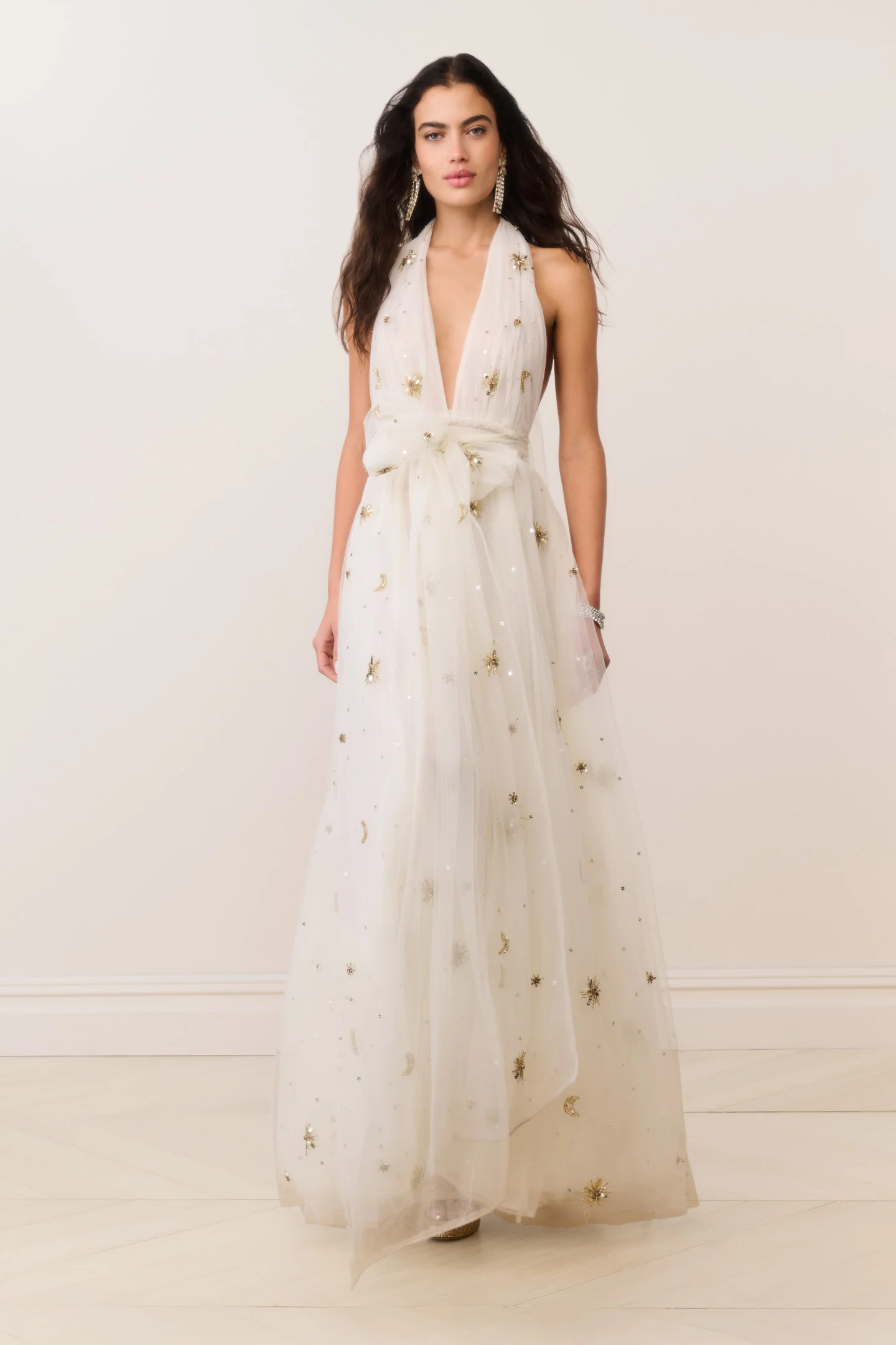 Eldora Celestial bestickter Tüll-Kleid