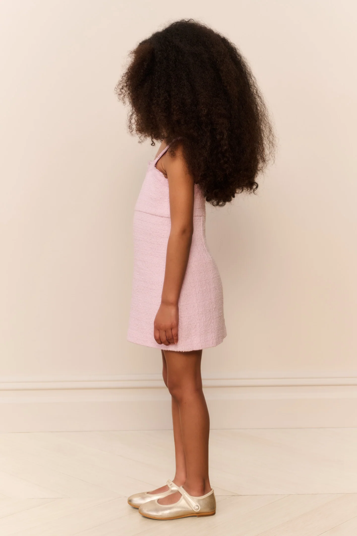 Kleines Mädchen Spitzen Tweed Willamina Kleid