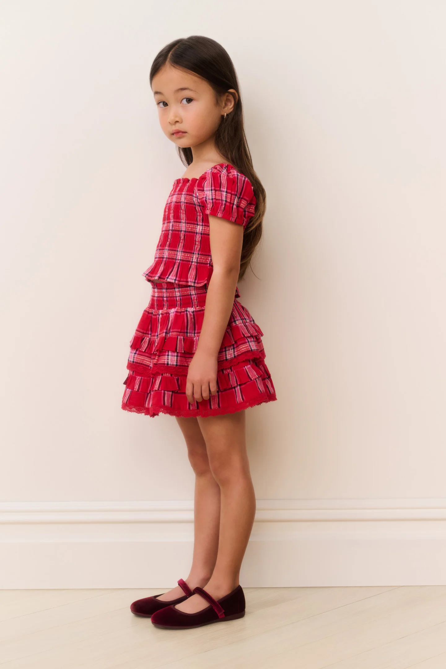 Kleines Mädchen Fabielle Tartan Top