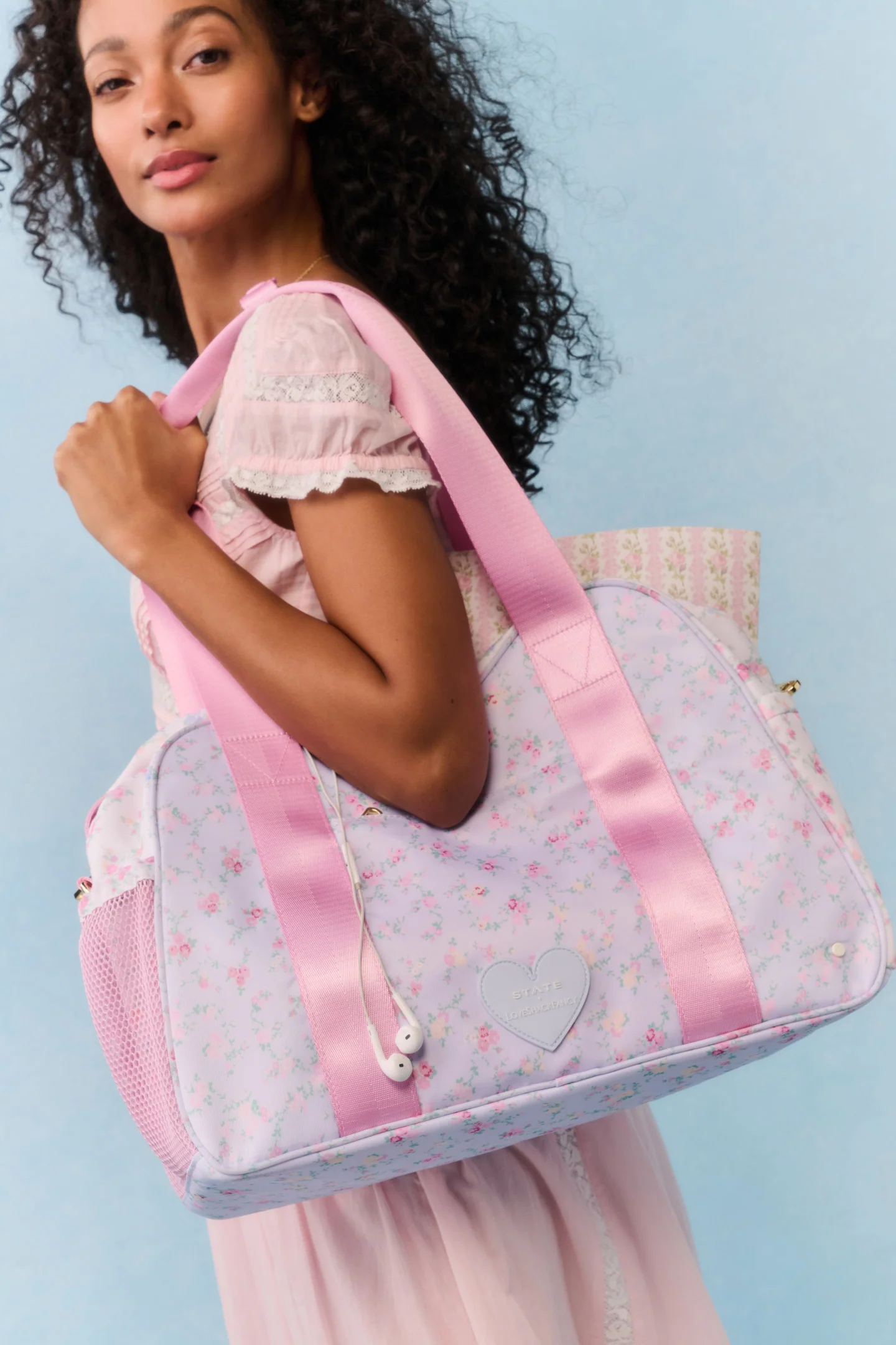STATE x LoveShackFancy Blumenmuster-Bella-Windel-Tasche