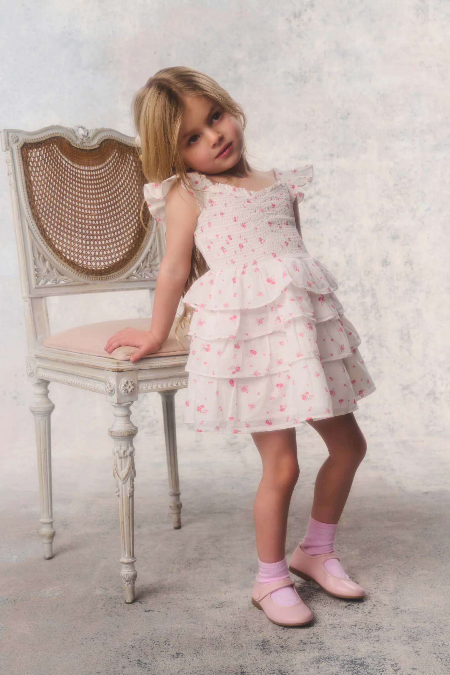 Kleines Mädchen Re-Edition Linoette Mini-Kleid
