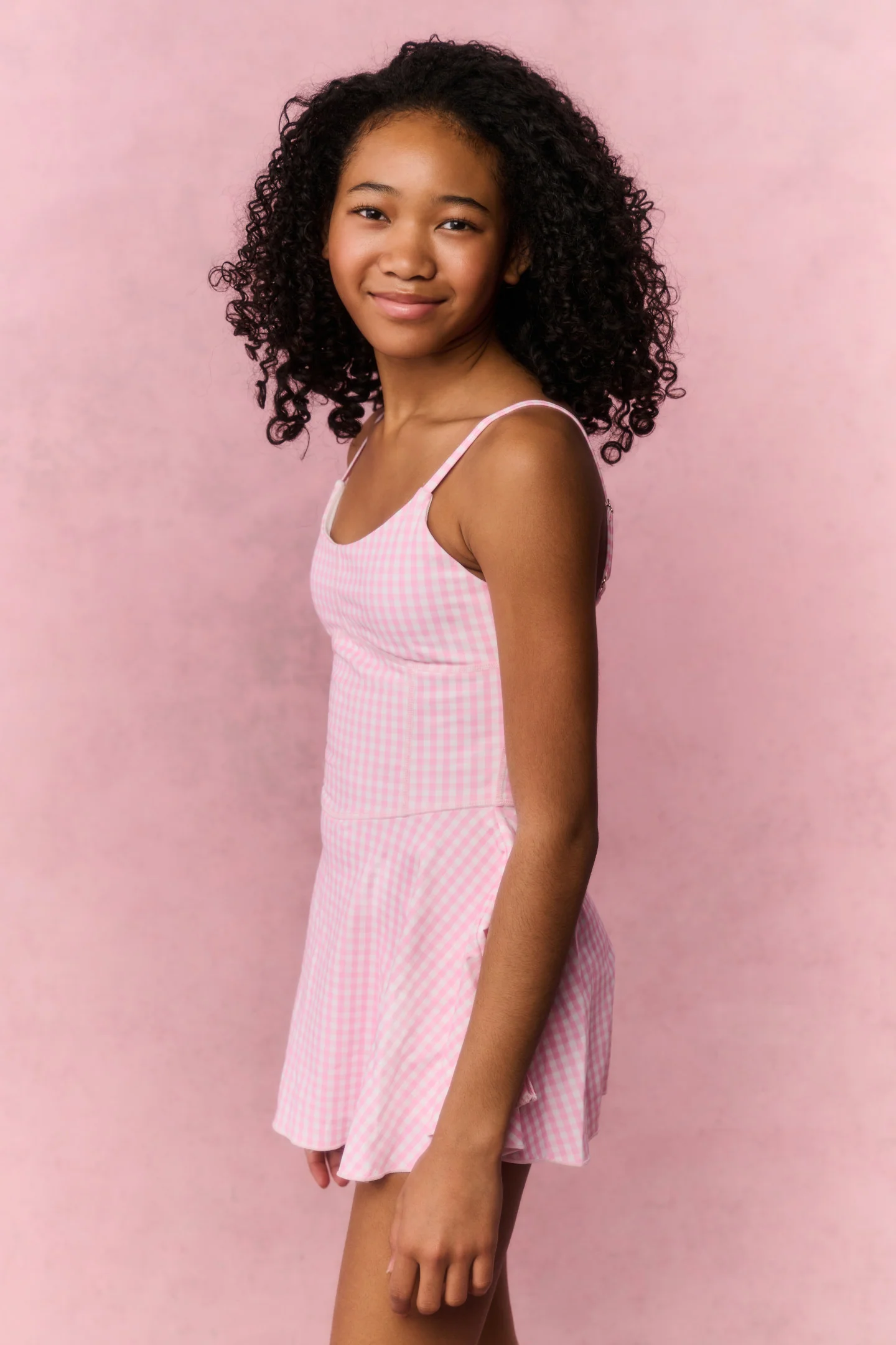Tween-Gingham-Kishori-Aktivkleid