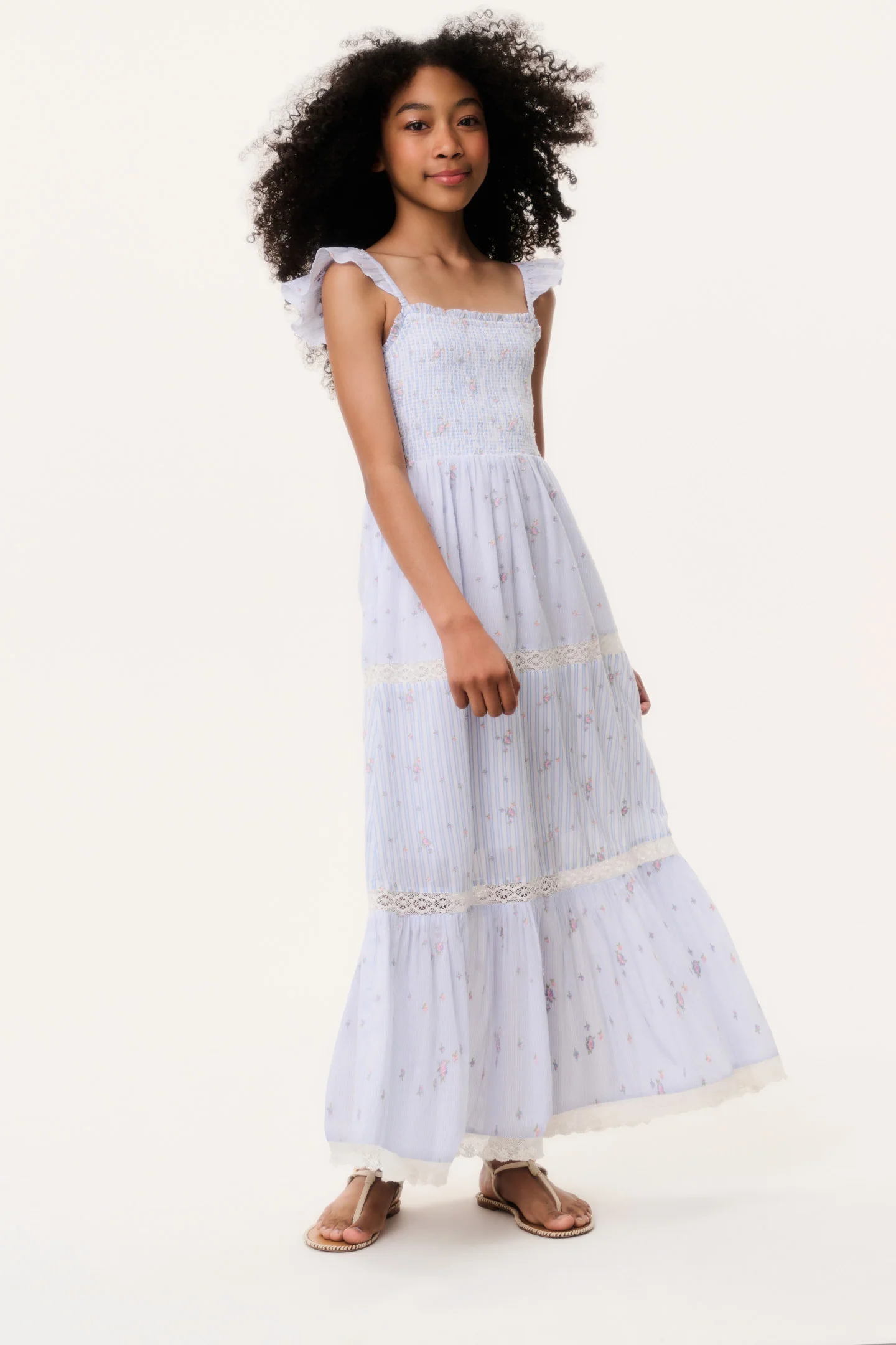 Tween-Rhiannon-Strickmuster-Blume-Kleid