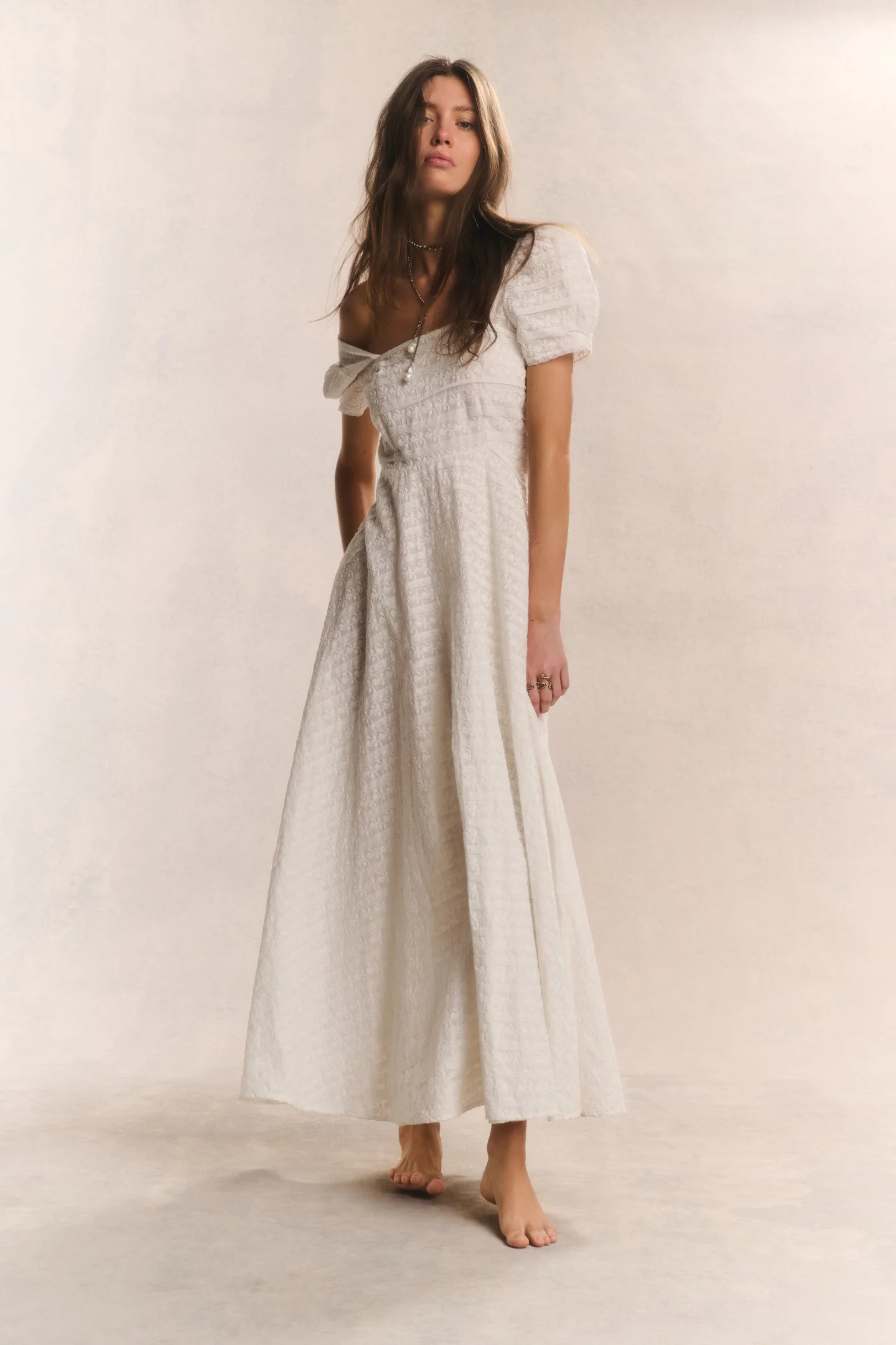Ryan Catalina Spitzen-Maxikleid