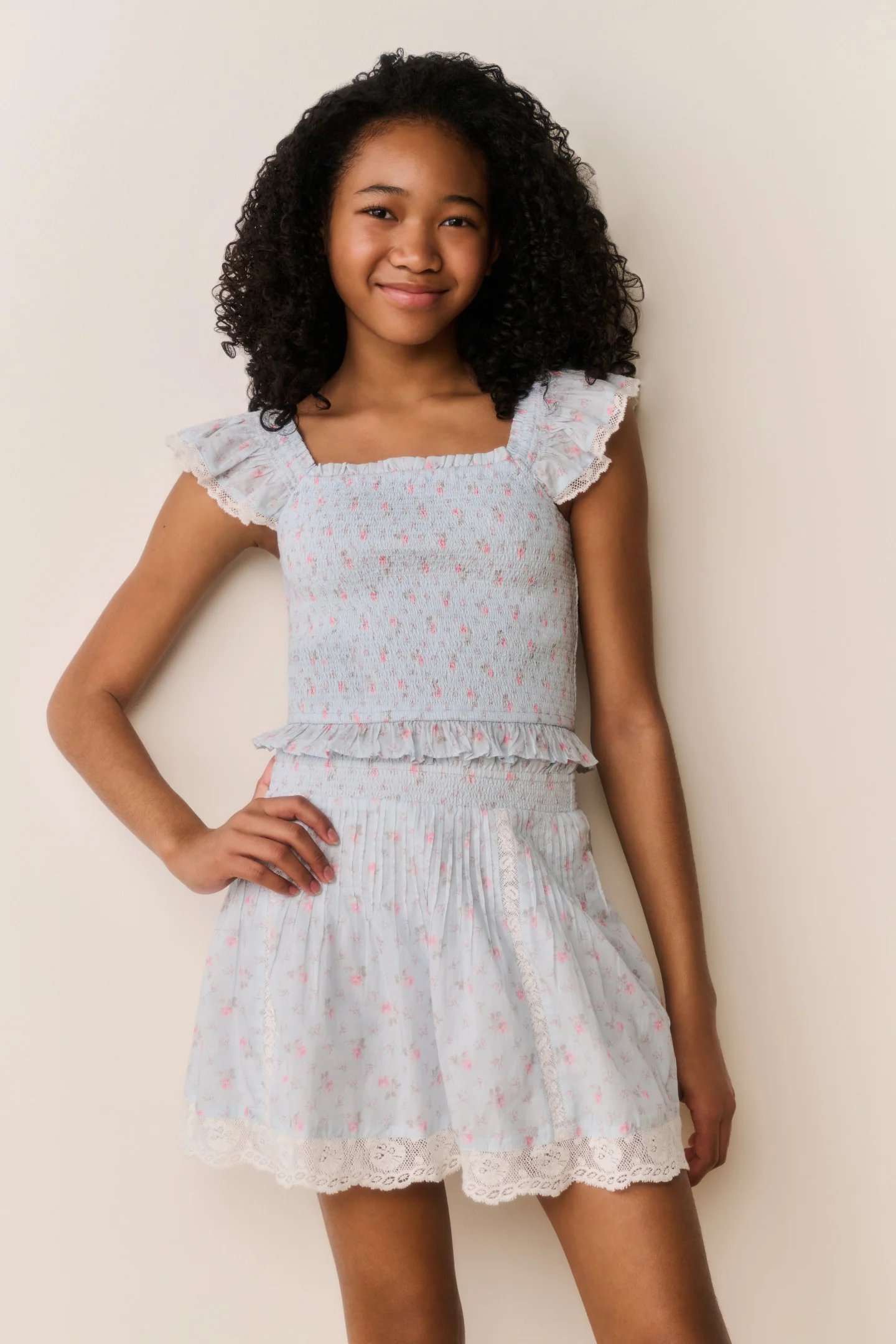 Tween Solena Floral Baumwollrock
