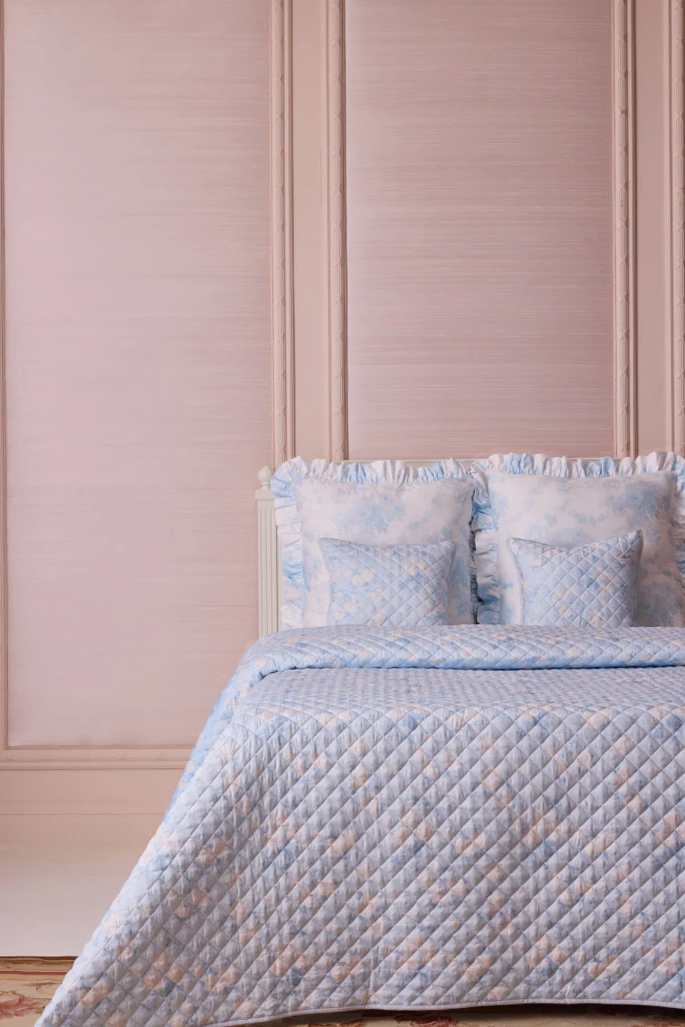 Boheme Blumendruck-Quilt