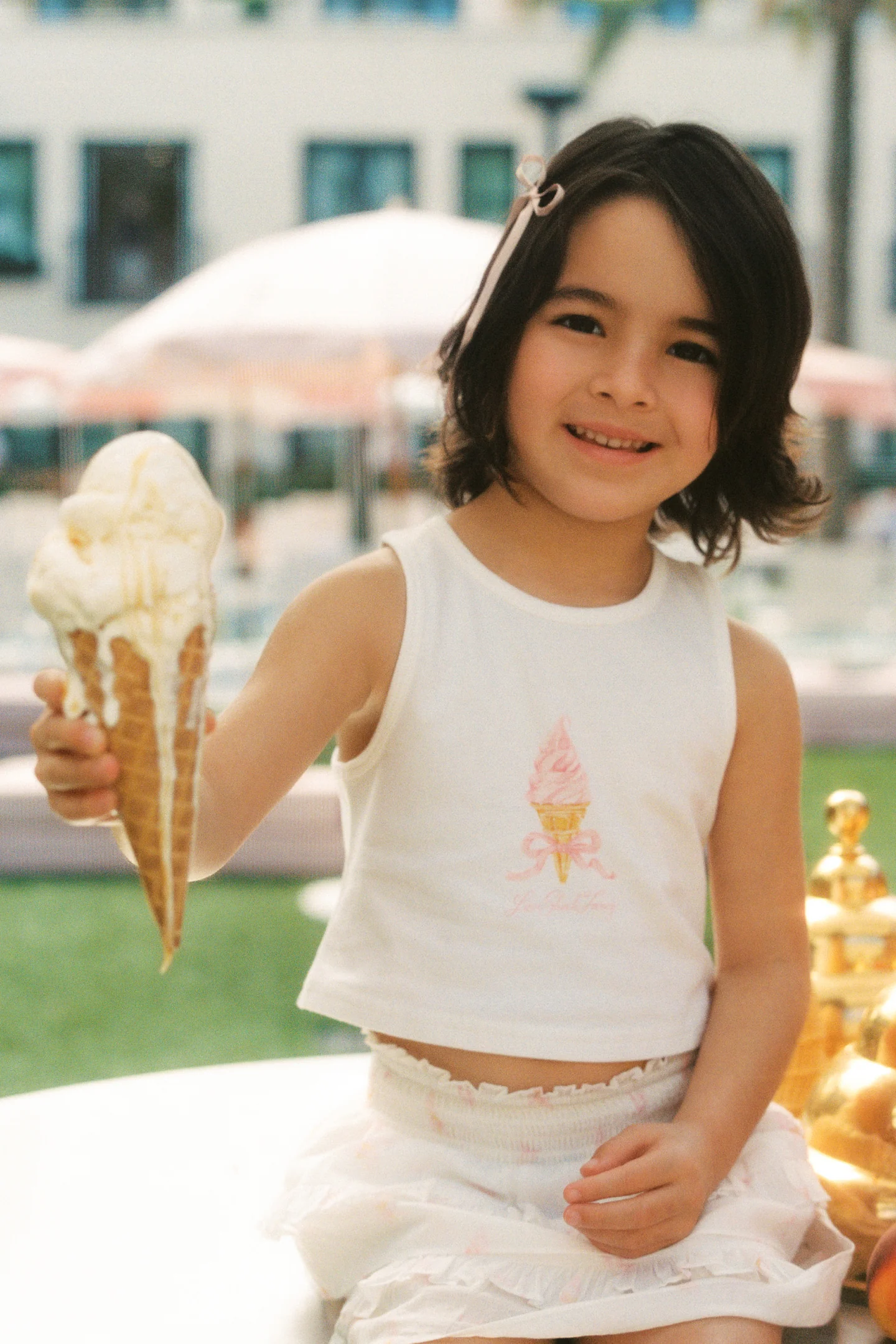 Kleines Mädchen Vanilla Twirl Kaleen Tank
