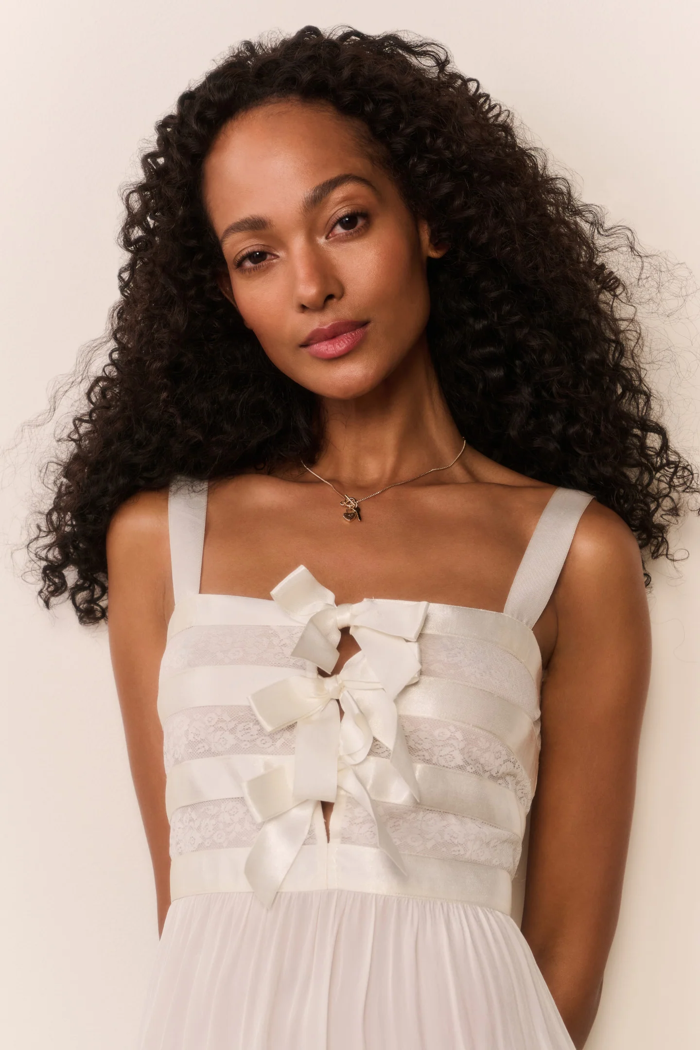 Lovelace Banded Bow Transparenter Maxi-Rock