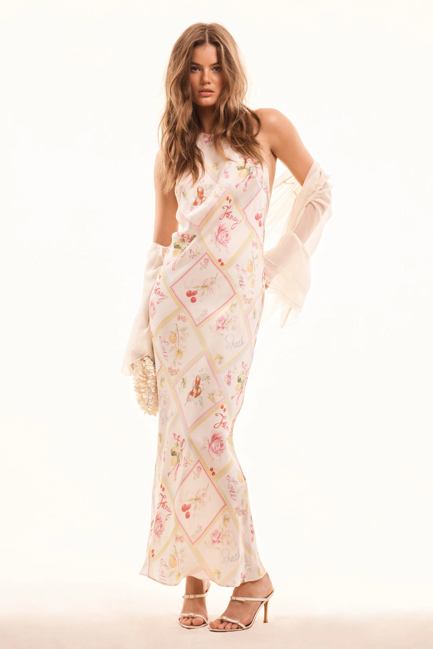 Brynthe Seidenmischungs-Frucht-Print-Kleid