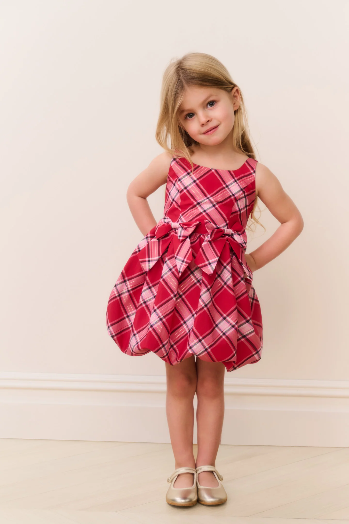 Kleines Mädchen Mini-Tima-Tartan-Kleid