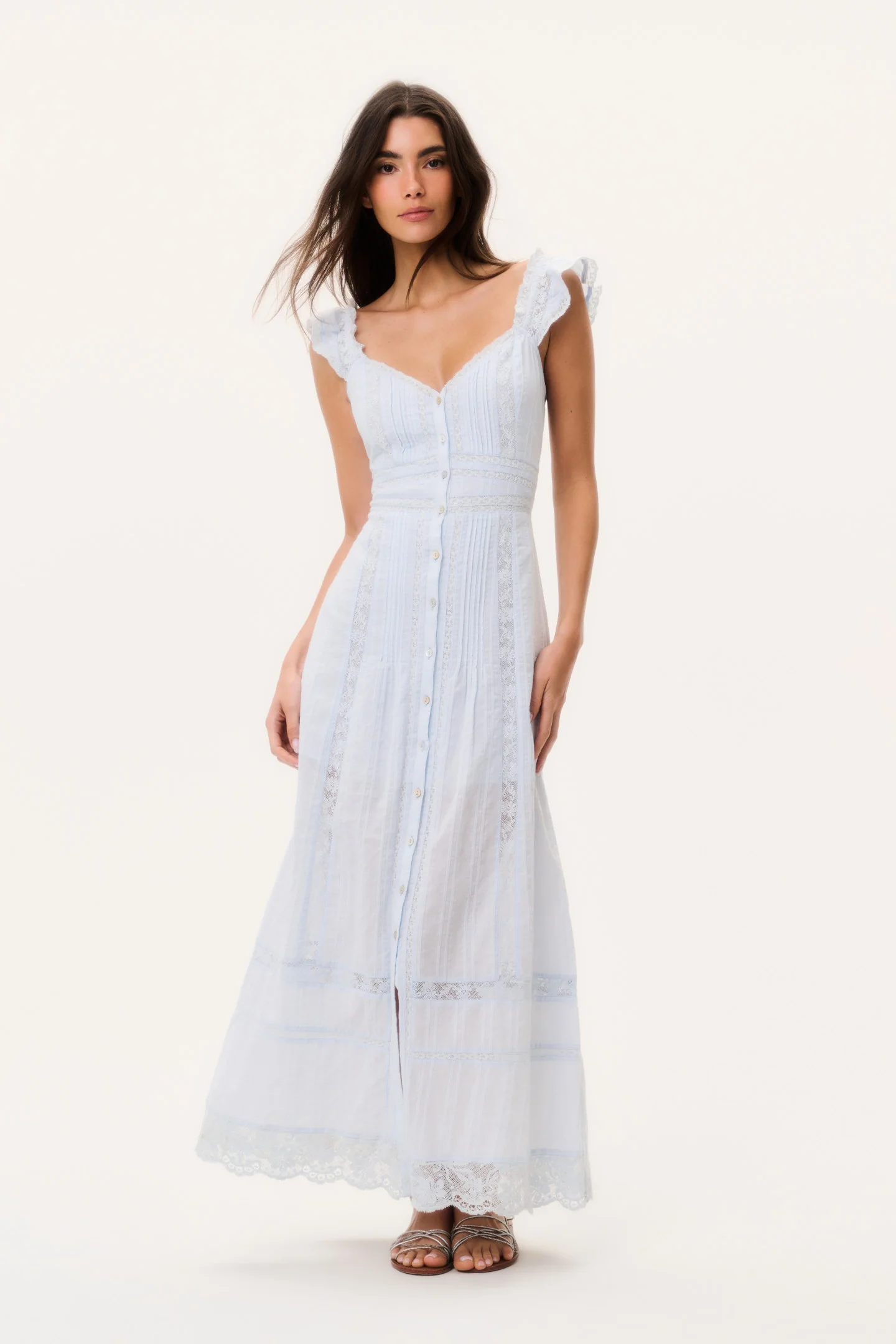Kailette Baumwoll-Maxikleid