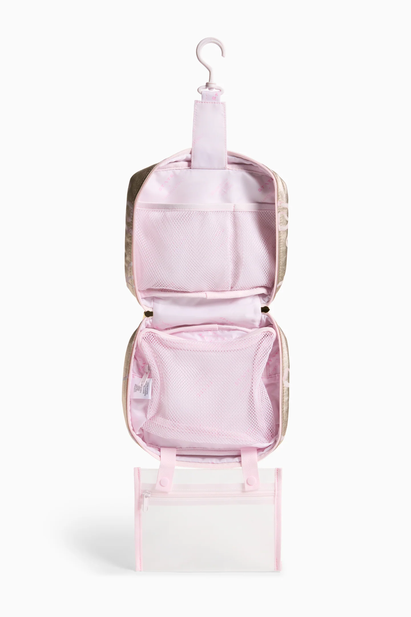 STATE x LoveShackFancy Gold Benson Reise-Toilettenset
